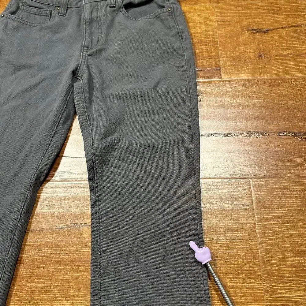 American Giant Jeans Mens 27x29 Gray Roughneck Canvas Skinny Fit Made In USA